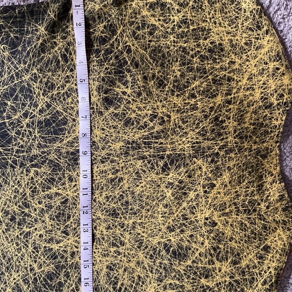 Cedric Charlier black/yellow splash rayon W sz8 top - Picture 5 of 11